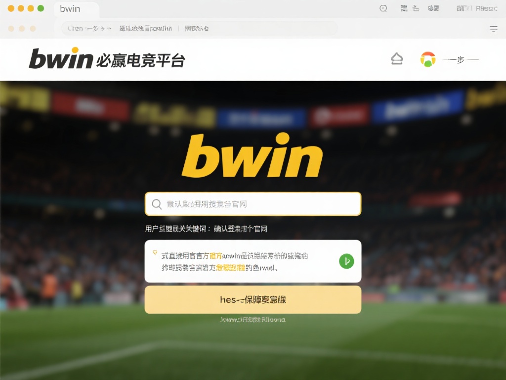 一步：访问bwin必赢官方网站
用户首次使用bw