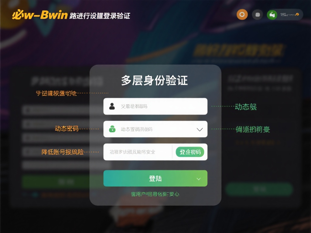 多层身份验证：必赢bwin线路通过设置登录验证、动