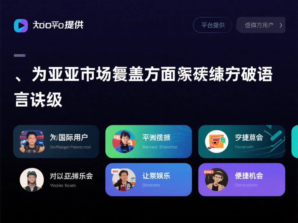 此外，平台提供多语言支持，尤其是在亚洲市场覆盖方面