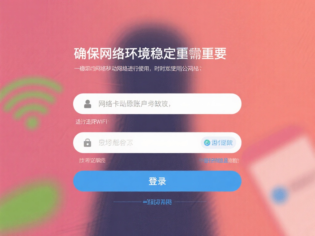 确保网络环境的稳定
登录过程中，保持网络的稳定性